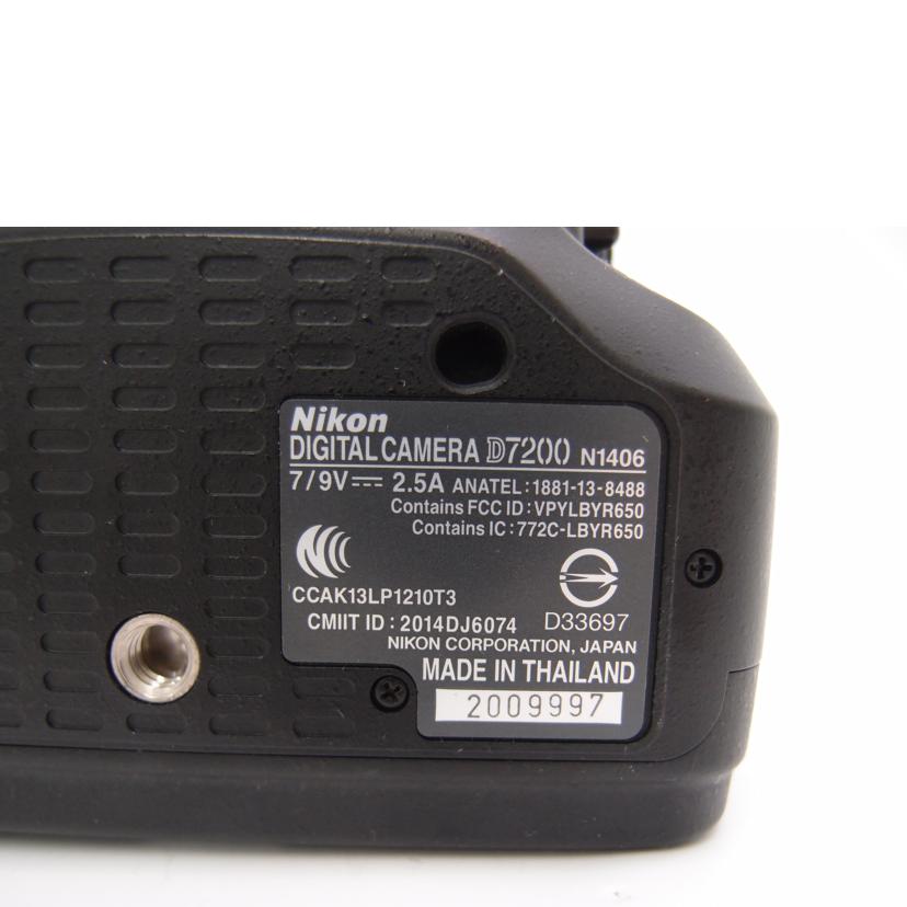Nikon ニコン/デジタル一眼/D7200ボディ//2009997/Aランク/69