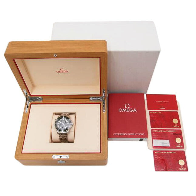 OMEGA オメガ 腕時計 グリーン文字盤 メンズ ダイバー ステンレス/シーマスターダイバー300/コーアクシャル/自動巻き/210.30.42.20.10.001//84113098/SAランク/69