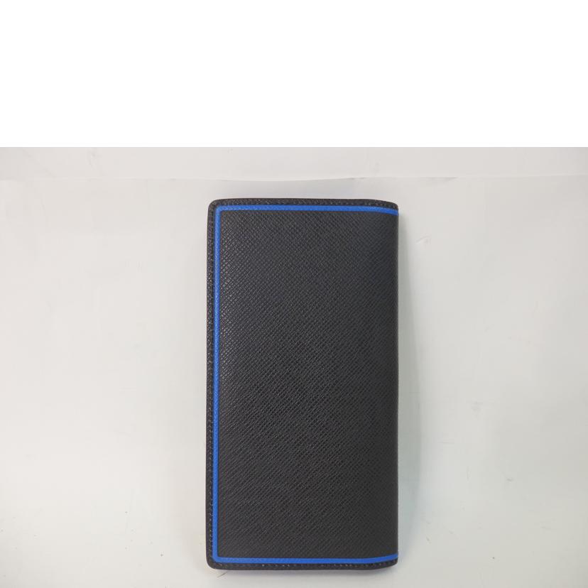 LV ルイヴィトン/ポルトフォイユ・ブラザ/タイガ/ブルー/M63300//TA1***/Aランク/84