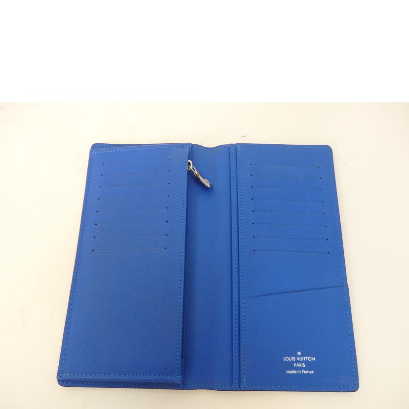LV ルイヴィトン/ポルトフォイユ・ブラザ/タイガ/ブルー/M63300//TA1***/Aランク/84