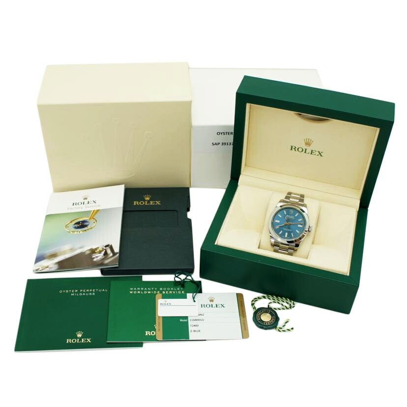 ROLEX ロレックス/ミルガウス/Zブルー/ランダム番/116400GV//28U536N2/Aランク/75