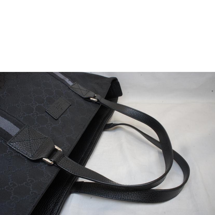 GUCCI グッチ/GGナイロンブラックトート/449179//493***/Aランク/92