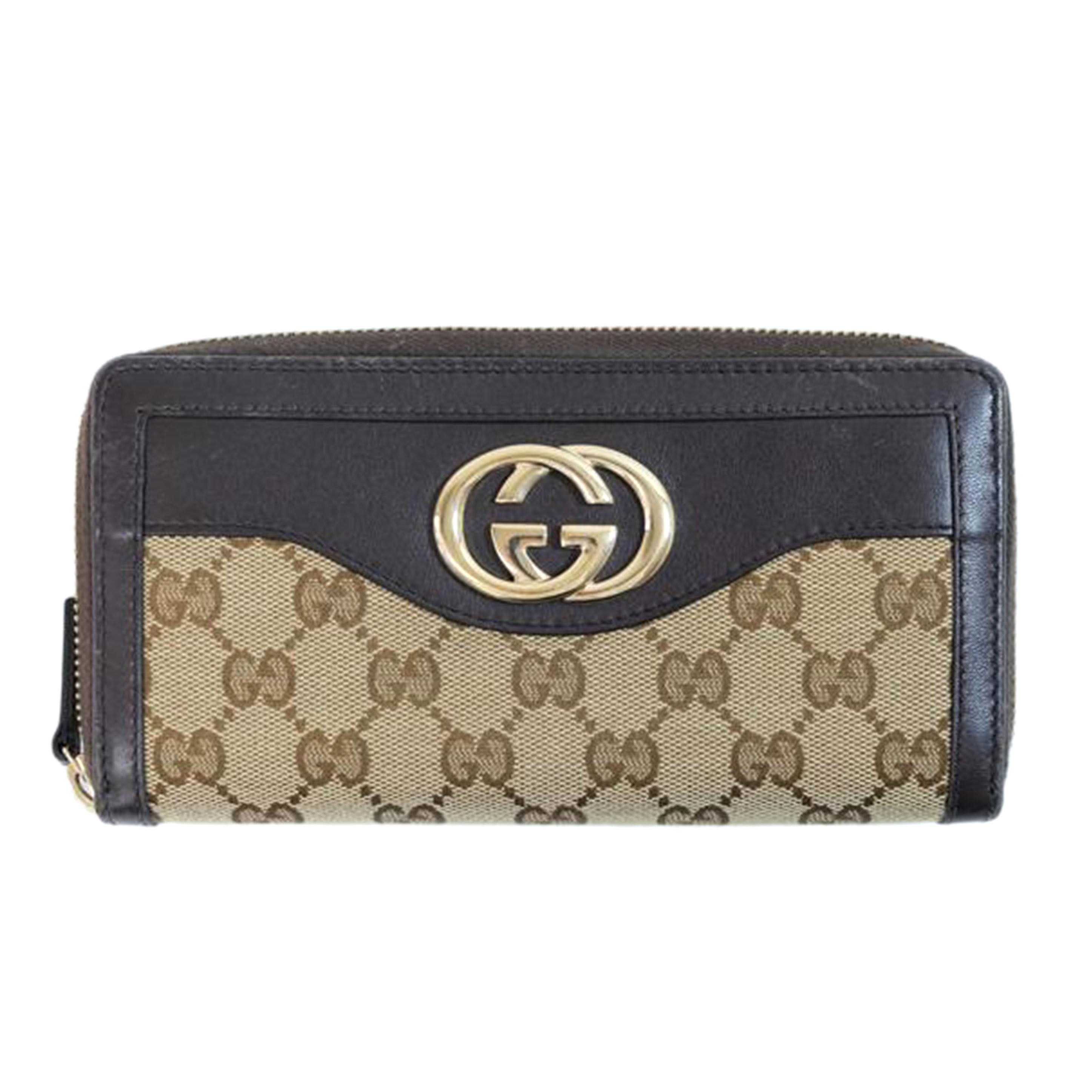 GUCCI グッチ/GGキャンバスインターロッキングラウンドファスナー長財布/308012//525040/BCランク/71
