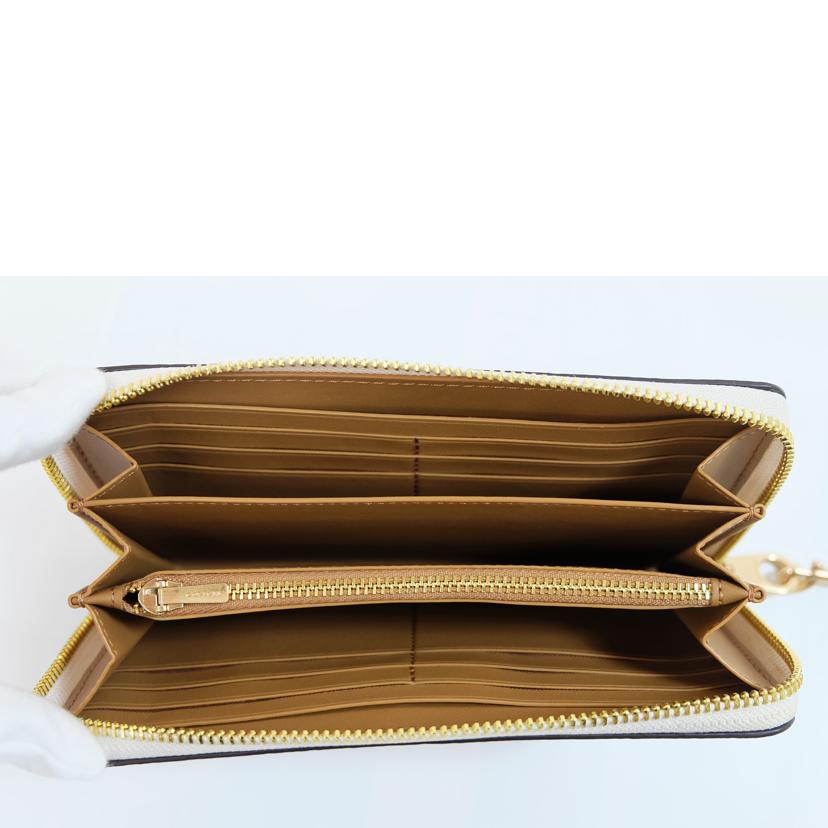 COACH コーチ/ラグジュアリーペブルドレザーロングジップアラウンド/C4451//J2278/Aランク/71