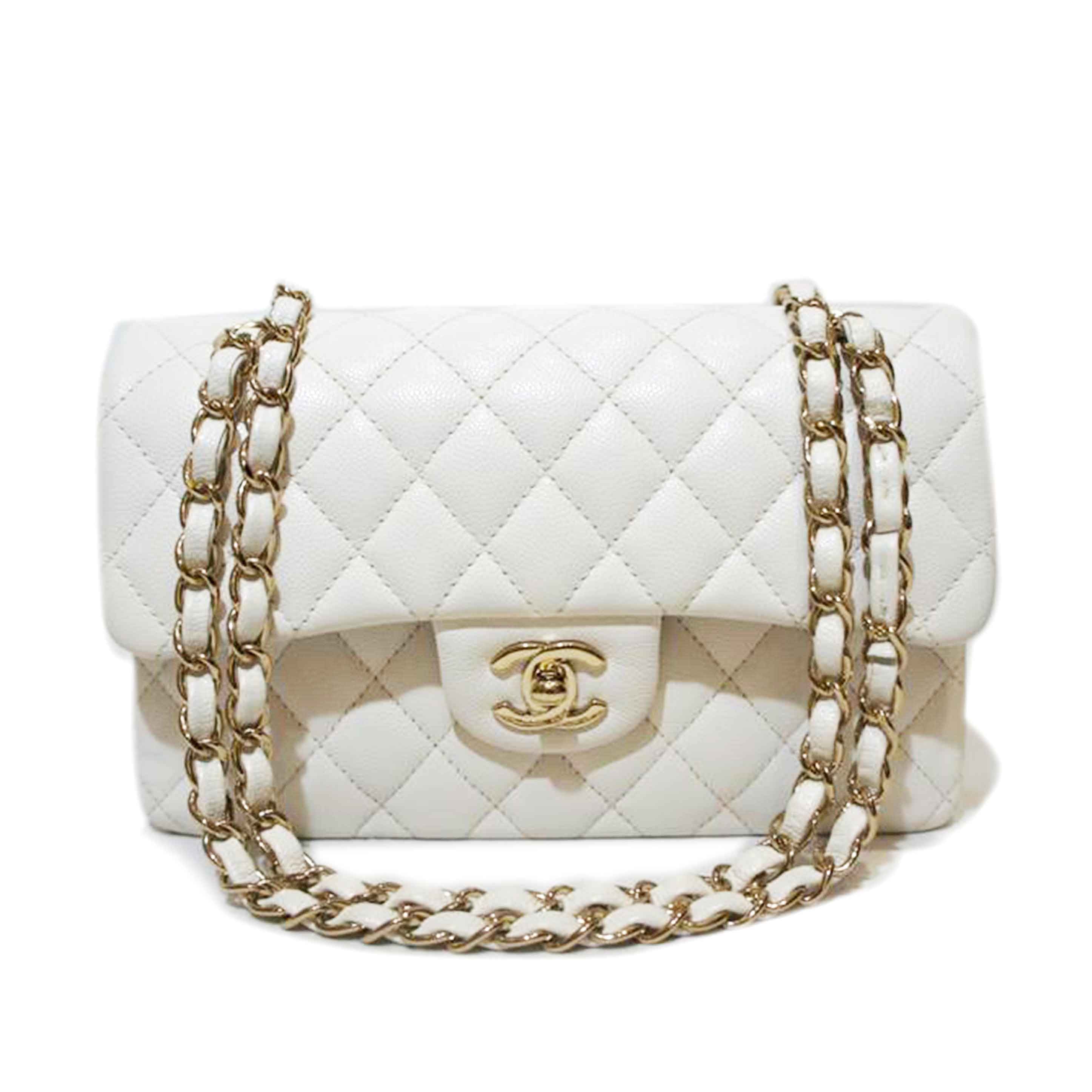 CHANEL シャネル/キャビアスキンマトラッセWフラップ チェーンショルダー/WT//30070957/Aランク/94