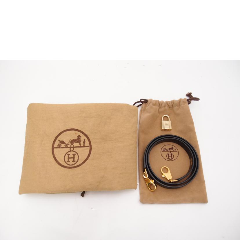 HERMES エルメス 黒 1991年頃製造 ハンド 2WAY 肩掛け ゴールド金具/ケリー32/ボックスカーフ/ブラック//U刻印(1991)/Aランク/69