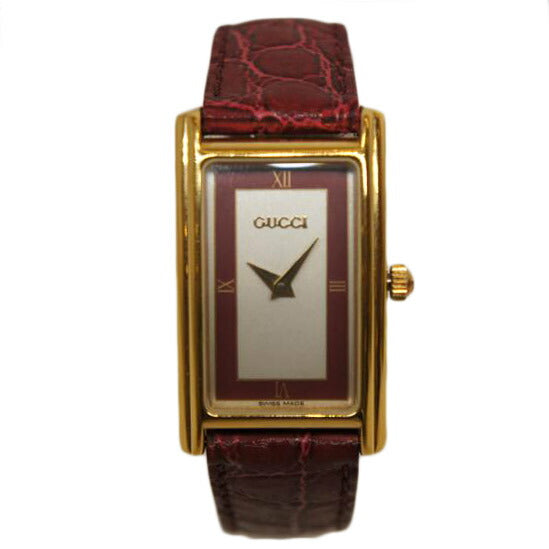 GUCCI グッチ/2針クォーツレザーベルト/2600L//003****/ABランク/92
