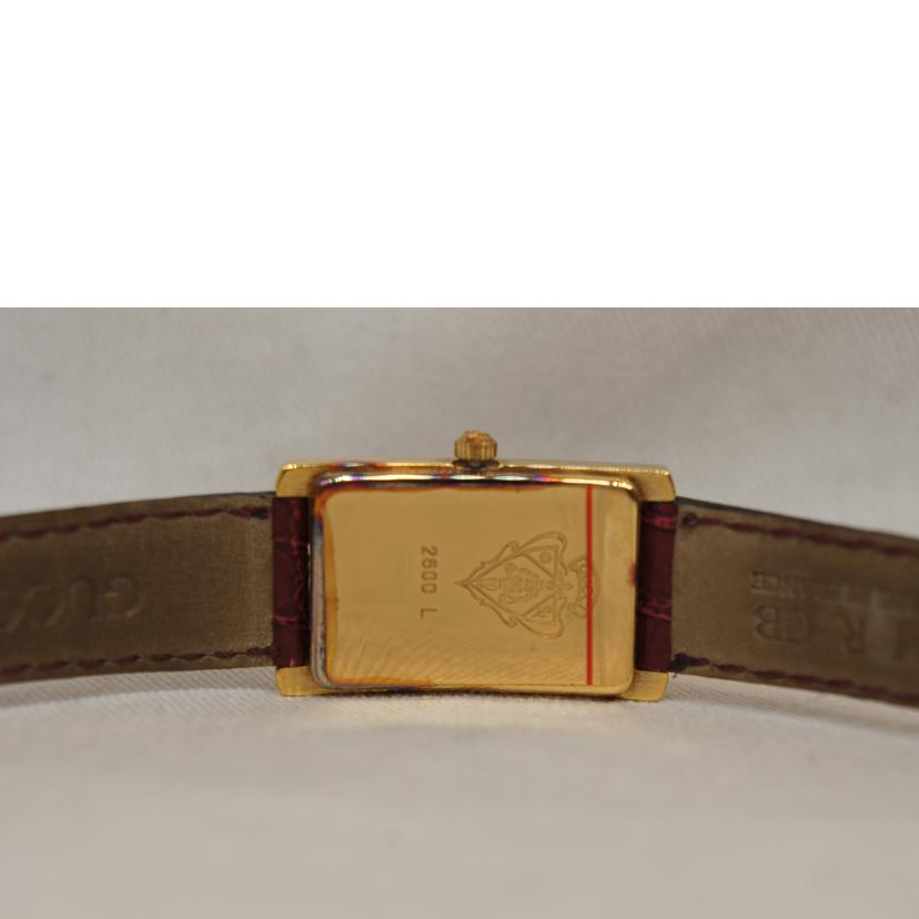 GUCCI グッチ/2針クォーツレザーベルト/2600L//003****/ABランク/92