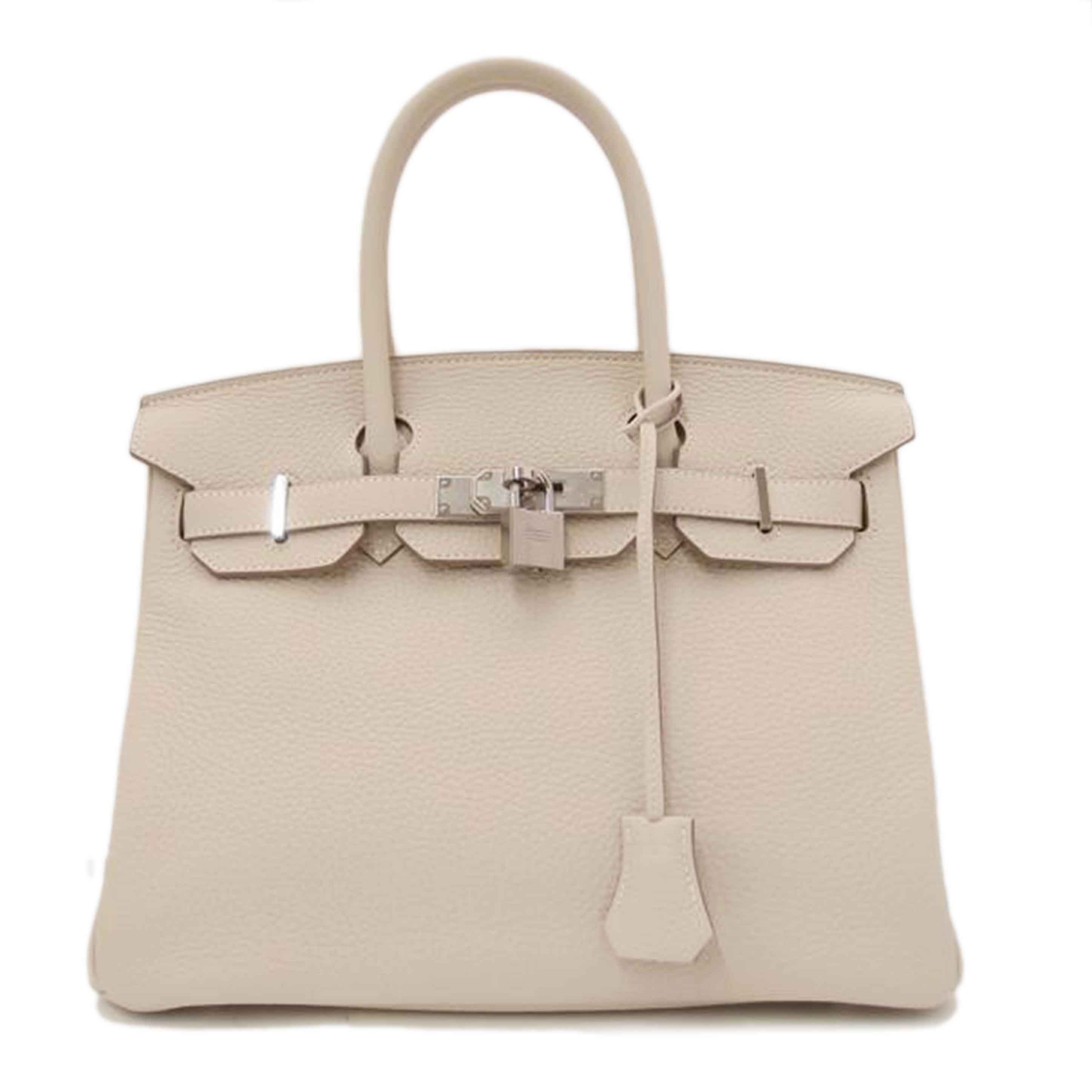 HERMES エルメス 2020年頃製造 ハンド トート 白 レディース/バーキン30/トリヨンクレマンス/クレ//Y刻印(2020)/Sランク/69