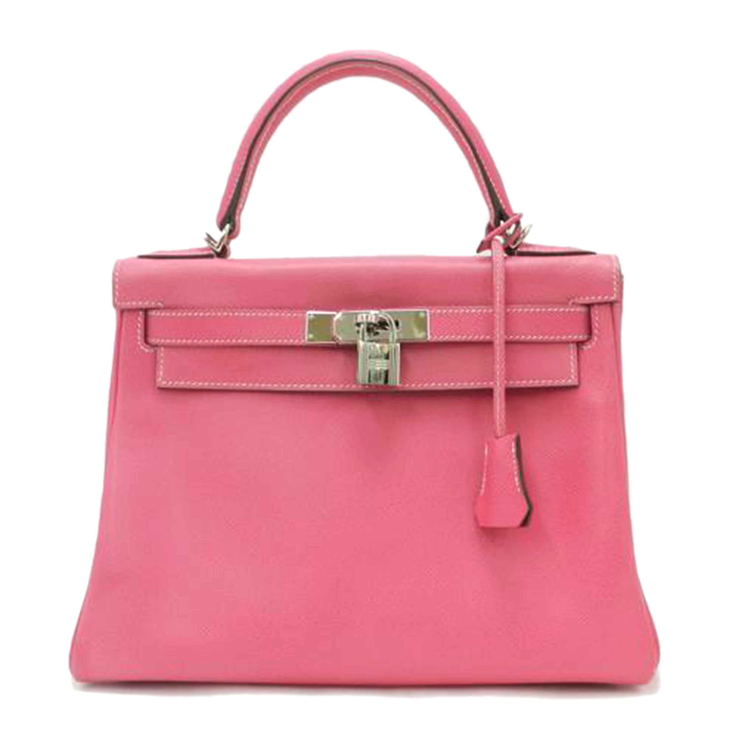 HERMES エルメス 2012年頃製造 ハンド 2WAY 肩掛け ピンク/キャンディケリー28/ヴォーエプソン/ローズティリアン×ルビー//P刻印(2012)/Aランク/69