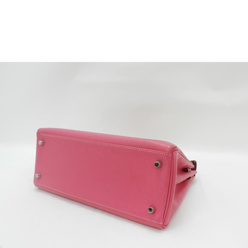 HERMES エルメス 2012年頃製造 ハンド 2WAY 肩掛け ピンク/キャンディケリー28/ヴォーエプソン/ローズティリアン×ルビー//P刻印(2012)/Aランク/69
