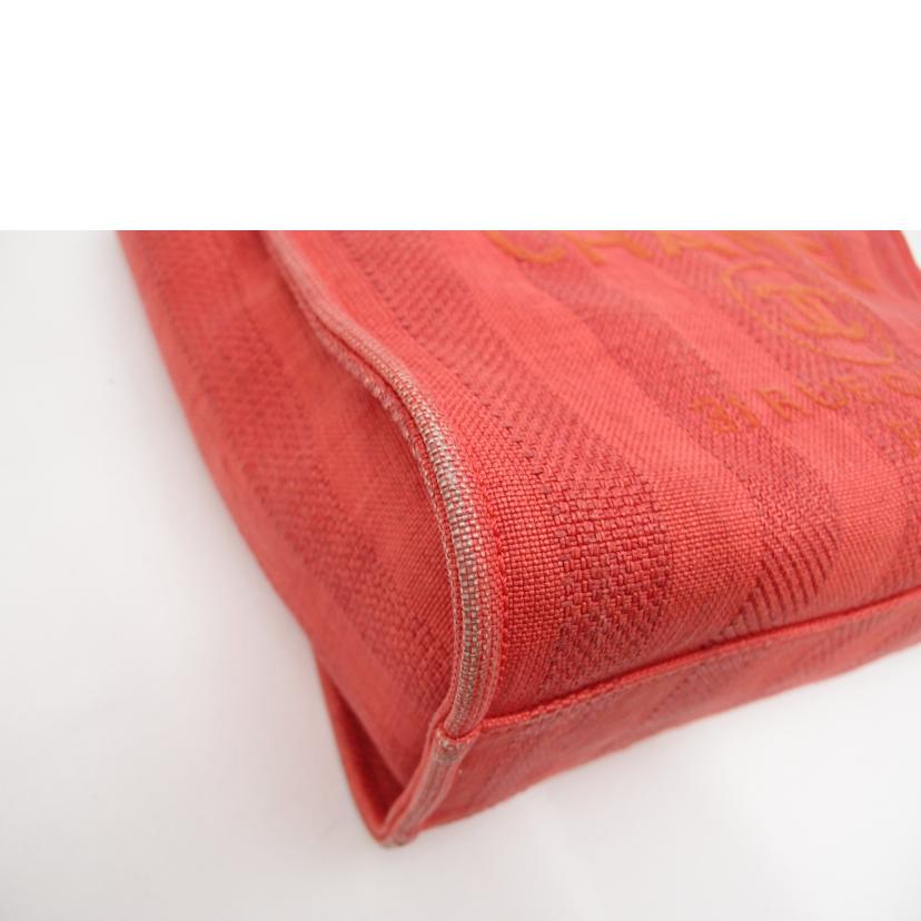 CHANEL シャネル トート 赤 肩掛け /ドーヴィルチェーントート/レッド/A67001//297*****/Bランク/69