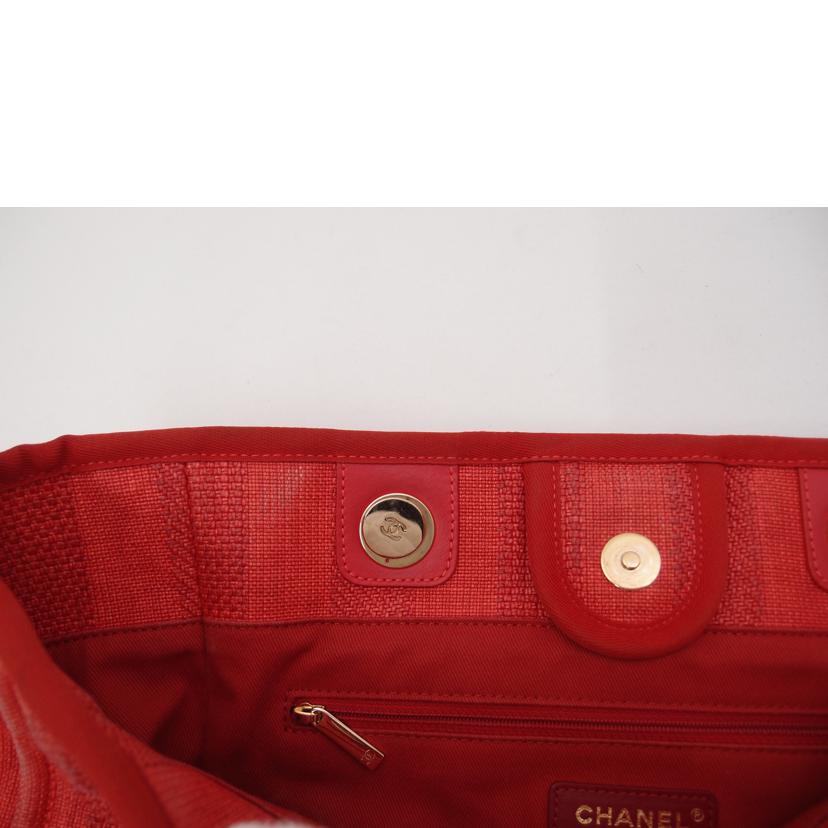 CHANEL シャネル トート 赤 肩掛け /ドーヴィルチェーントート/レッド/A67001//297*****/Bランク/69