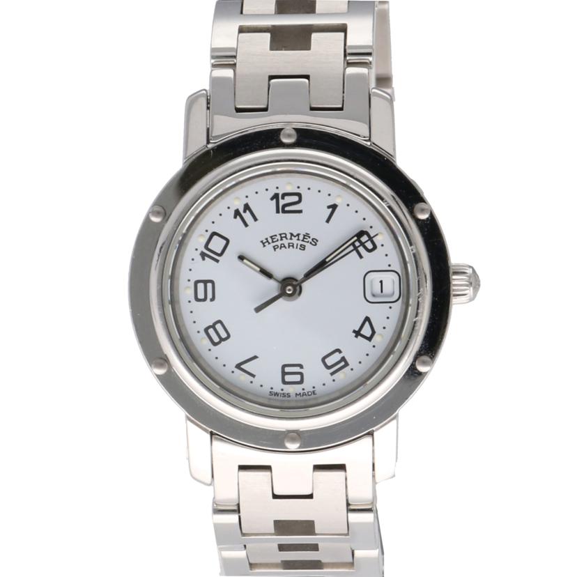 HERMES エルメス/クリッパー・ホワイト/レディース/クオーツ/CL4.210//110****/ABランク/77