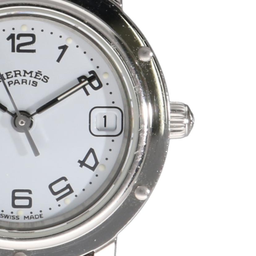 HERMES エルメス/クリッパー・ホワイト/レディース/クオーツ/CL4.210//110****/ABランク/77