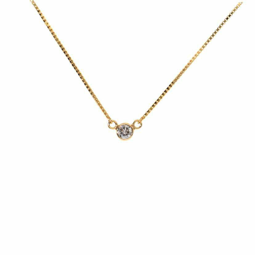 K18/K18ダイヤネックレス0.26/41cm/3.1//0.26/Aランク/75