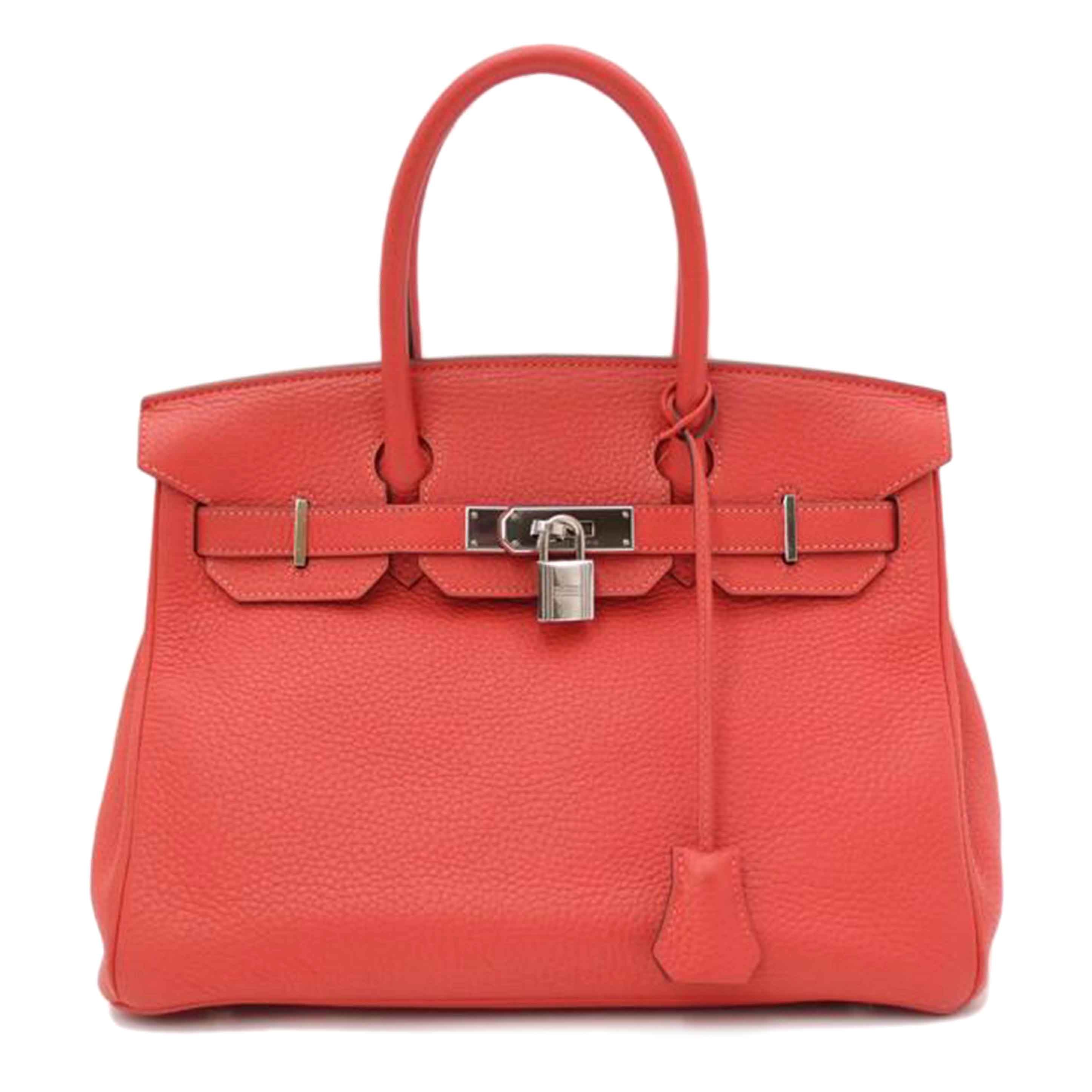 HERMES エルメス 2015年頃製造 シルバー金具 ハンド トート /バーキン30/トゴ/ルージュ//T刻印(2015)/Aランク/69