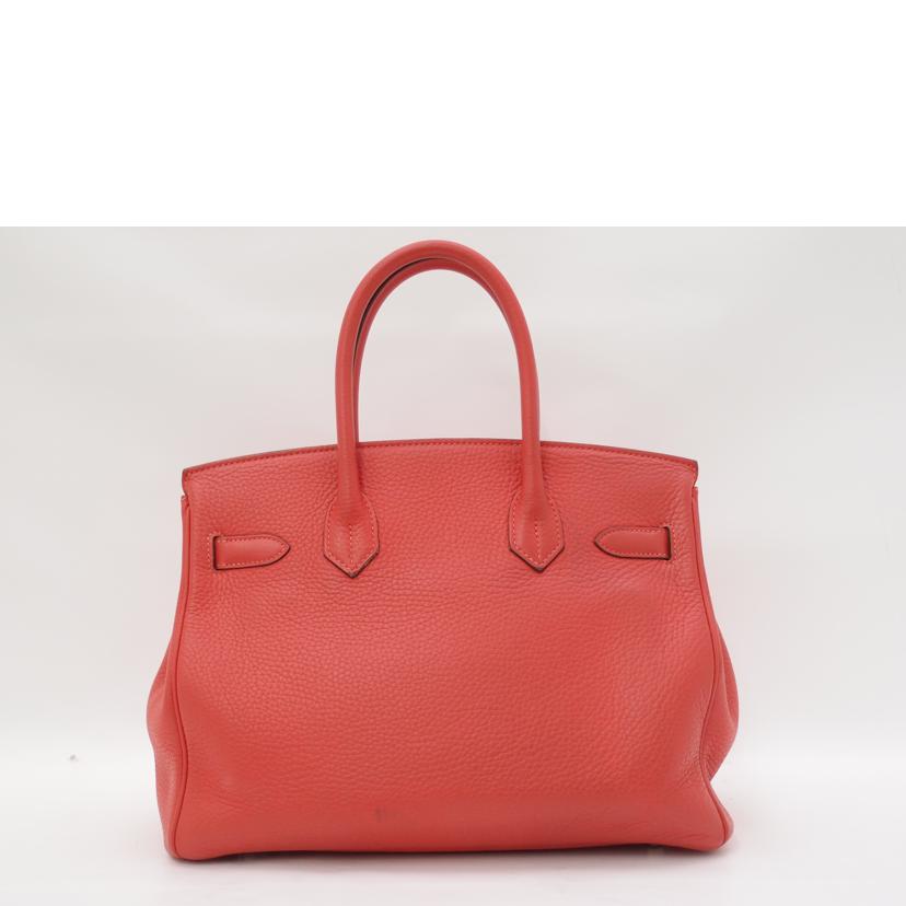 HERMES エルメス 2015年頃製造 シルバー金具 ハンド トート /バーキン30/トゴ/ルージュ//T刻印(2015)/Aランク/69