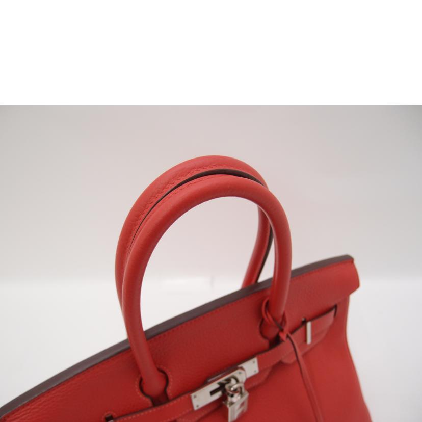 HERMES エルメス 2015年頃製造 シルバー金具 ハンド トート /バーキン30/トゴ/ルージュ//T刻印(2015)/Aランク/69