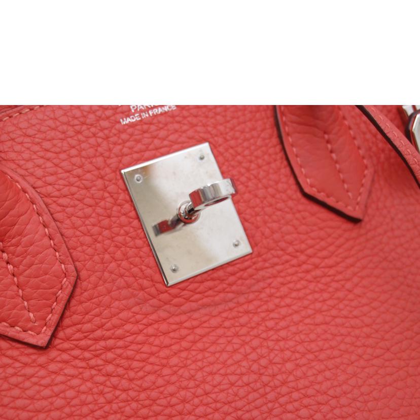 HERMES エルメス 2015年頃製造 シルバー金具 ハンド トート /バーキン30/トゴ/ルージュ//T刻印(2015)/Aランク/69