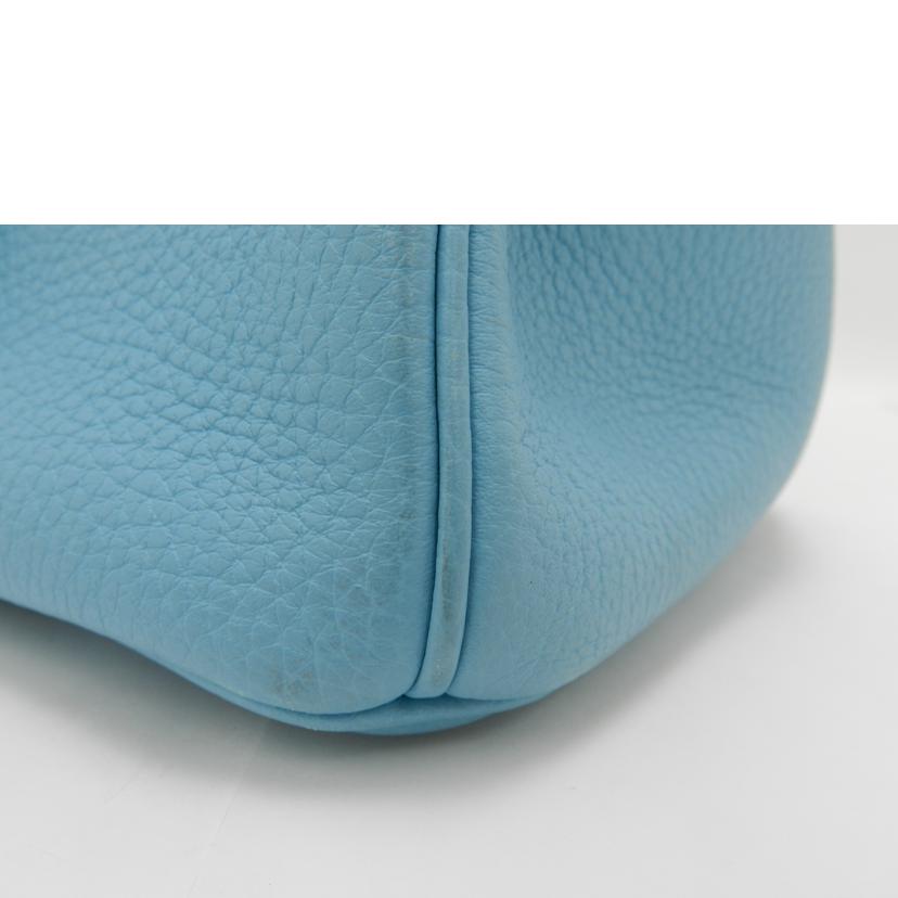 HERMES エルメス 2017年頃製造 水色 ハンド シルバー金具 /バーキン30/トゴ/ブルーアトール//A刻印(2017)/Aランク/69