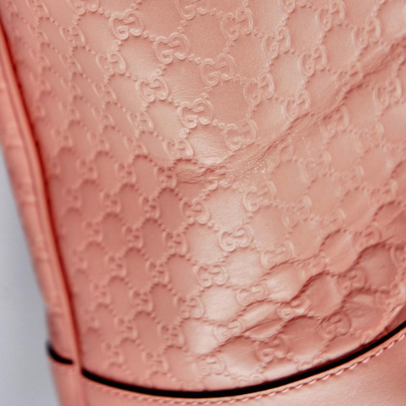 GUCCI グッチ/マイクログッチシマレザートート/ブリーライン ピンク/449242//525***/Aランク/75