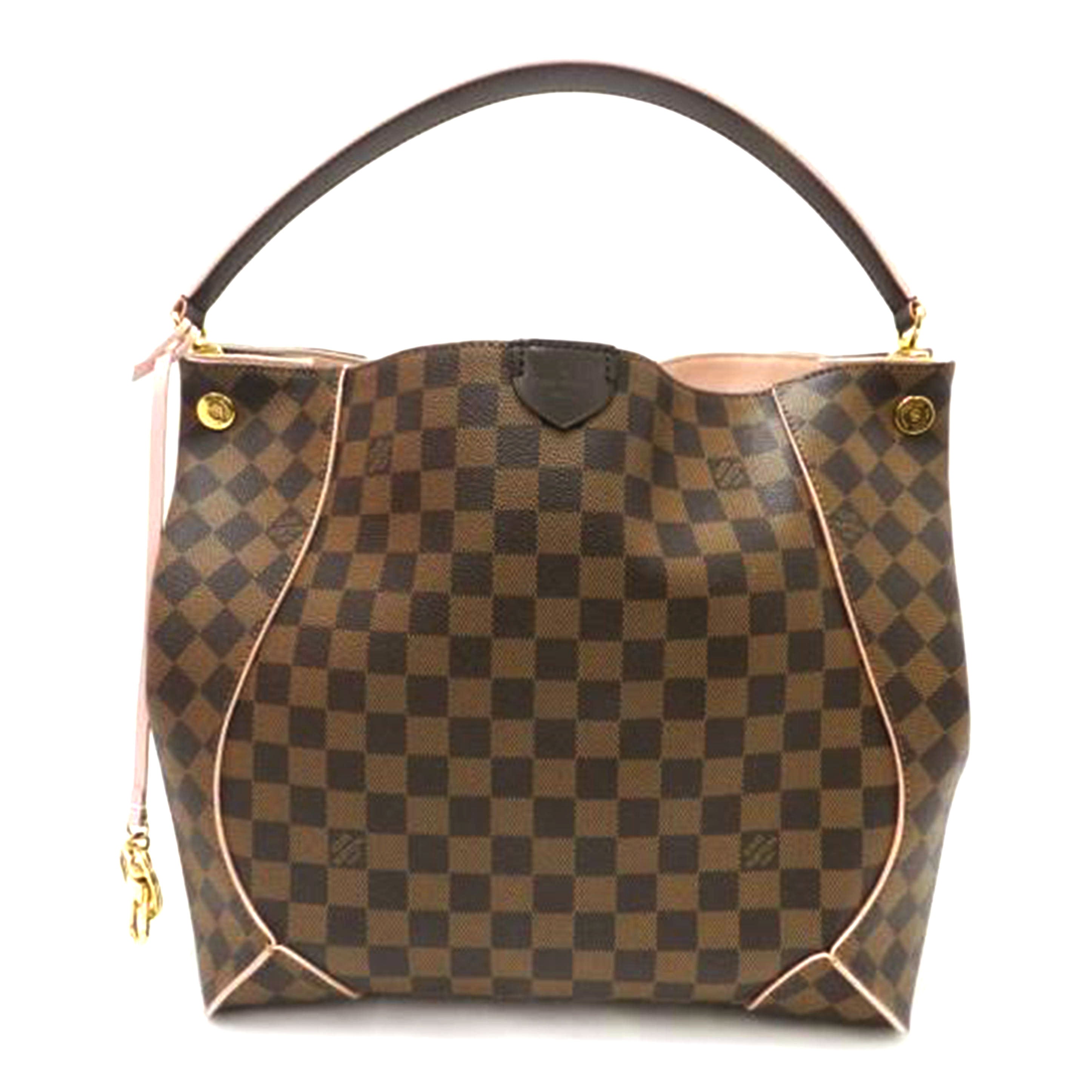 LOUIS VUITTON ルイヴィトン 肩掛け 市松模様 ブラウン レディース/カイサ・ホーボー/ダミエ/ローズバレリーヌ/N41556//SR2166/Aランク/69