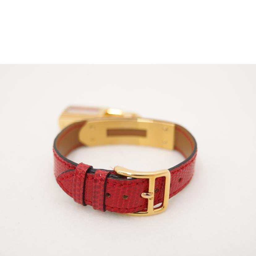 HERMES エルメス 腕時計 GP レッド文字盤/ケリーウォッチ/レディース/クオーツ/社外ベルト/KE1.201//854***/Aランク/69