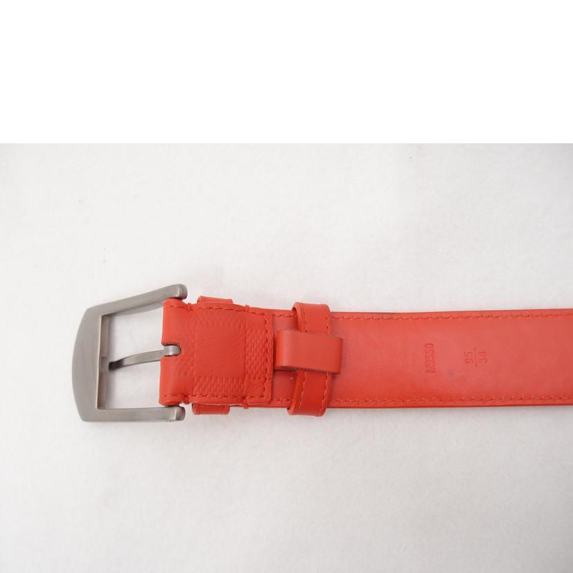 LOUIS VUITTON ルイヴィトン ビトン ベルト 赤系 メンズ レディース /サンチュール・デトロイト/ダミエアンフィニ/W95/M9550//CA2***/Aランク/69