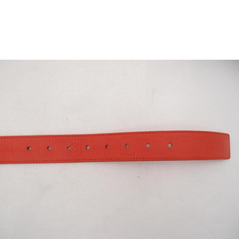 LOUIS VUITTON ルイヴィトン ビトン ベルト 赤系 メンズ レディース /サンチュール・デトロイト/ダミエアンフィニ/W95/M9550//CA2***/Aランク/69