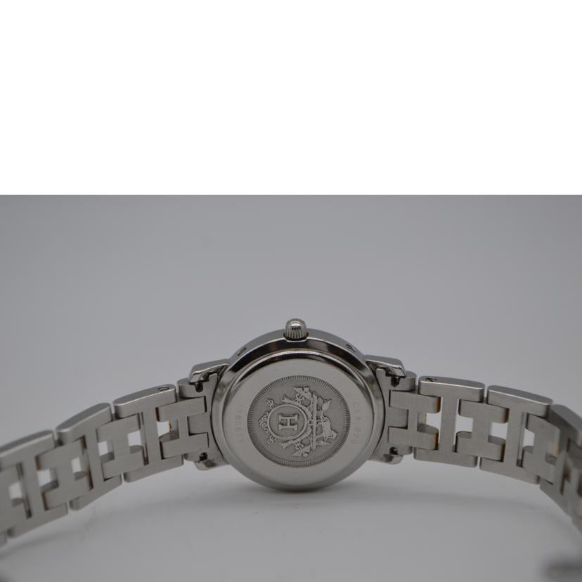 HERMES エルメス/クリッパークォーツコンビ/アイボリー文字盤/CL4.220//1185671/ABランク/89