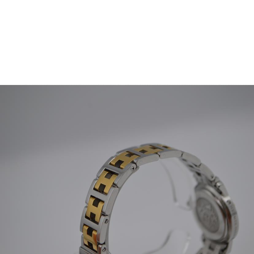 HERMES エルメス/クリッパークォーツコンビ/アイボリー文字盤/CL4.220//1185671/ABランク/89