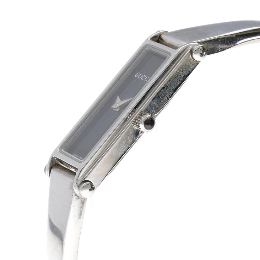 GUCCI グッチ/バングルウォッチ・ブラック×シルバー/クオーツ/1500L//100****/Bランク/63