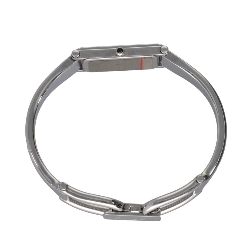 GUCCI グッチ/バングルウォッチ・ブラック×シルバー/クオーツ/1500L//100****/Bランク/63