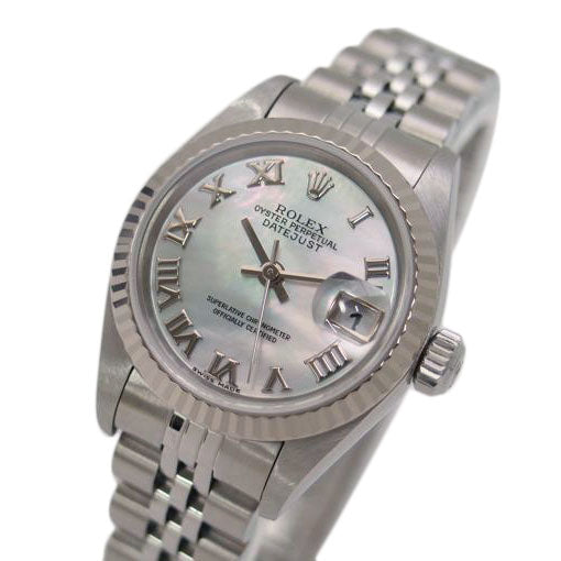 ROLEX ロレックス/デイトジャスト・レディース/シェル文字盤/P番/79174NR/P84**********/腕時計 2000年頃製造 K18WG ステンレススチール/ROLEX/Aランク/69【中古】