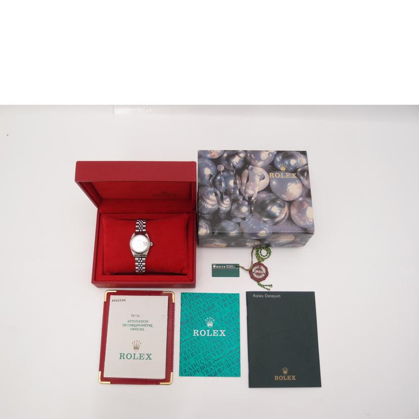 ROLEX ロレックス 腕時計 2000年頃製造 K18WG ステンレススチール/デイトジャスト・レディース/シェル文字盤/P番/79174NR//P842596(2000)/Aランク/69