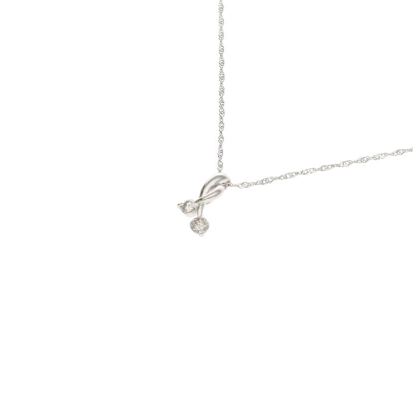 Pt850/900/Ptダイヤネックレス0.13/40cm/1.8g//0.13/Aランク/75