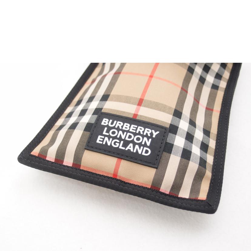 BURBERRY バーバリー ショルダーバッグ メンズ レディース /ノバチェックフォンケース/ブラック//SAランク/69