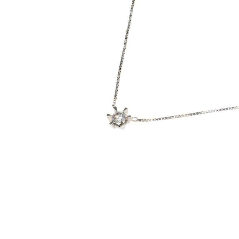 Pt850/Pt850ダイヤネックレス 0.20/43cm/2.6//0.20/Aランク/75