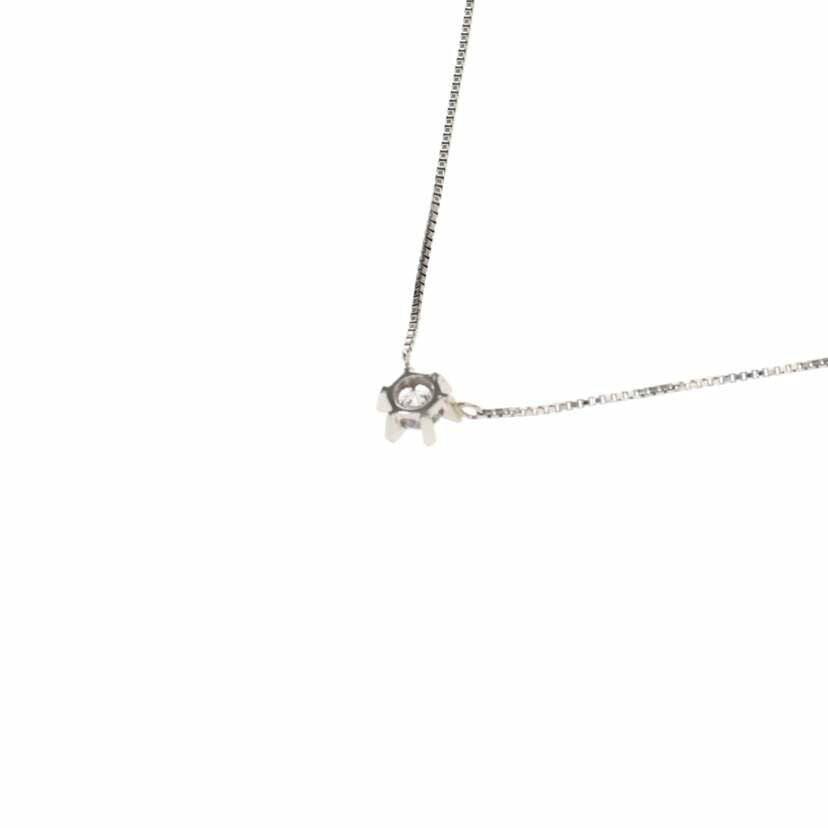 Pt850/Pt850ダイヤネックレス 0.20/43cm/2.6//0.20/Aランク/75