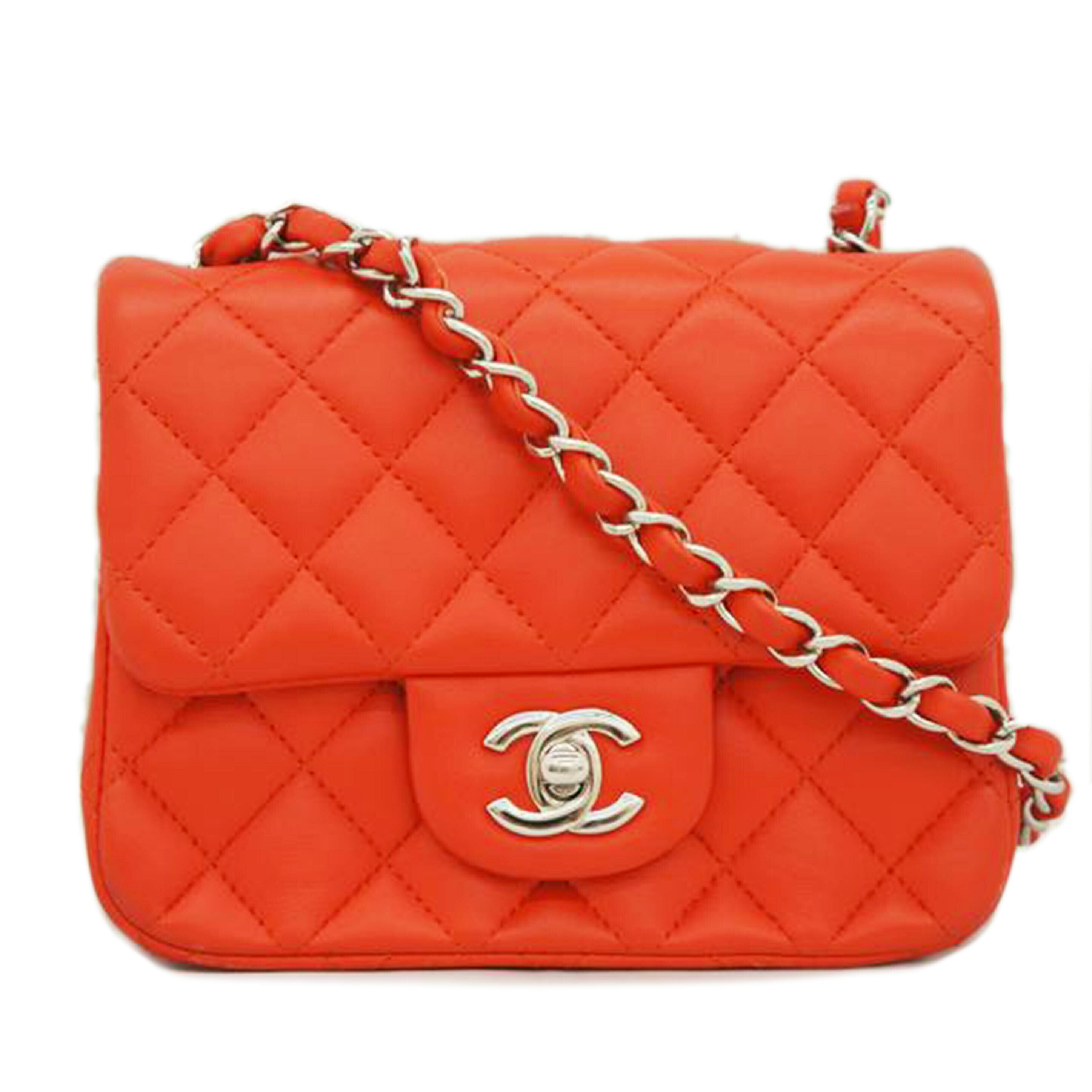 CHANEL シャネル/ミニマトラッセ/チェーンショルダー/赤/SV金具//27143596/ABランク/09