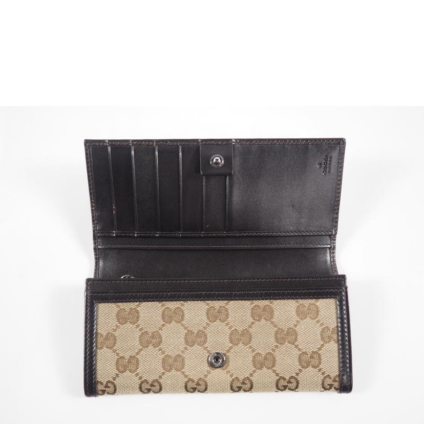 GUCCI グッチ/二つ折長財布/GGキャンバス/ベージュxDB/225833・4276//ABランク/79