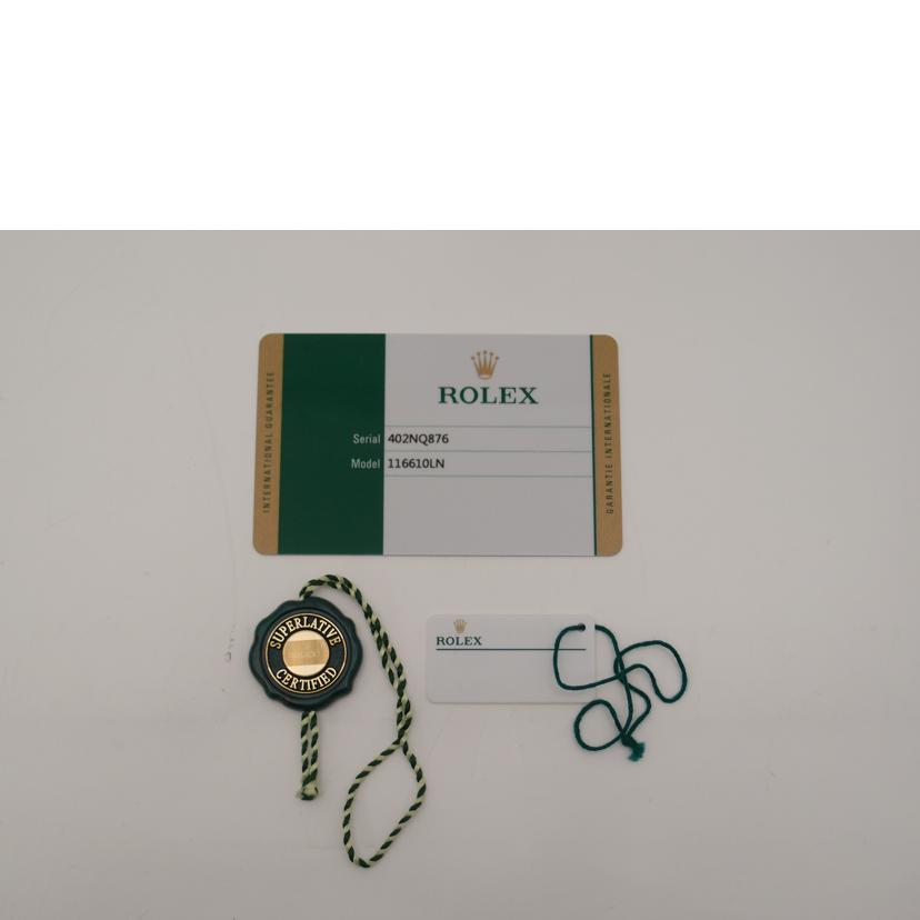 ROLEX ロレックス 腕時計 外装新品仕上済 ランダムルーレット スポーツモデル メンズ/サブマリーナ・デイト/ブラック/ランダム番/116610LN//402NQ876/SAランク/69