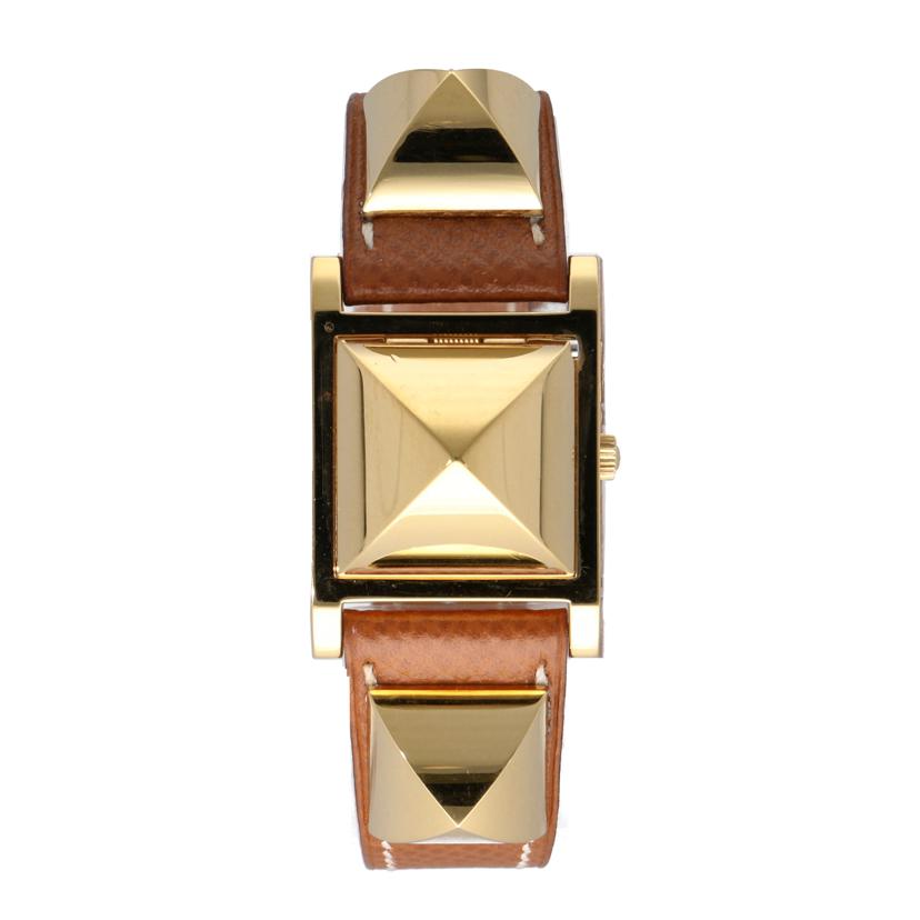 HERMES エルメス/メドール・ゴールド/レディース/クオーツ/ME1.201//698***/ABランク/06