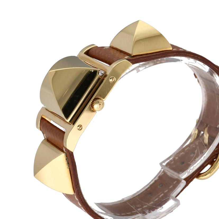 HERMES エルメス/メドール・ゴールド/レディース/クオーツ/ME1.201//698***/ABランク/06