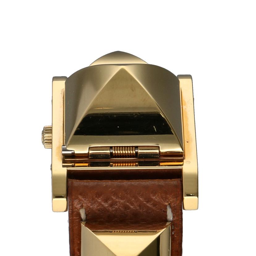 HERMES エルメス/メドール・ゴールド/レディース/クオーツ/ME1.201//698***/ABランク/06