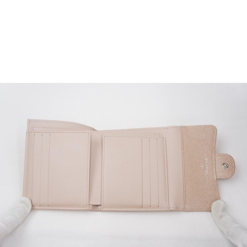 CHANEL シャネル/キャビアスキン/三つ折り財布//21801759/ABランク/67