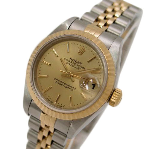 ROLEX ロレックス/デイトジャスト・レディース/YG×SS/T番/69173/T94**********/腕時計 1996年頃製造 外装新品仕上済 K18YG ステンレス コンビ/ROLEX/SAランク/69【中古】