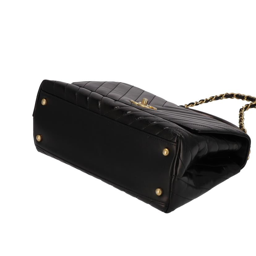 CHANEL シャネル/シェブロンステッチトップハンドル2Wayハンド/A92991//23732779/Aランク/75