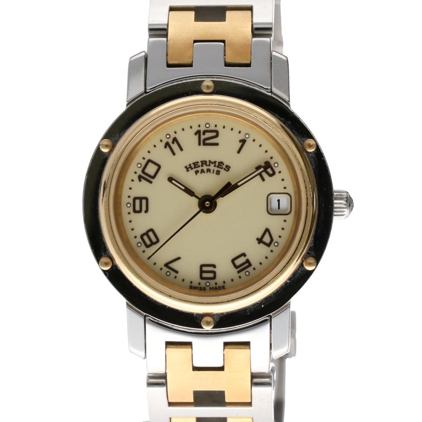 HERMES エルメス/クリッパー・アイボリー/レディース/クオーツ/CL4.220//181****/Bランク/63